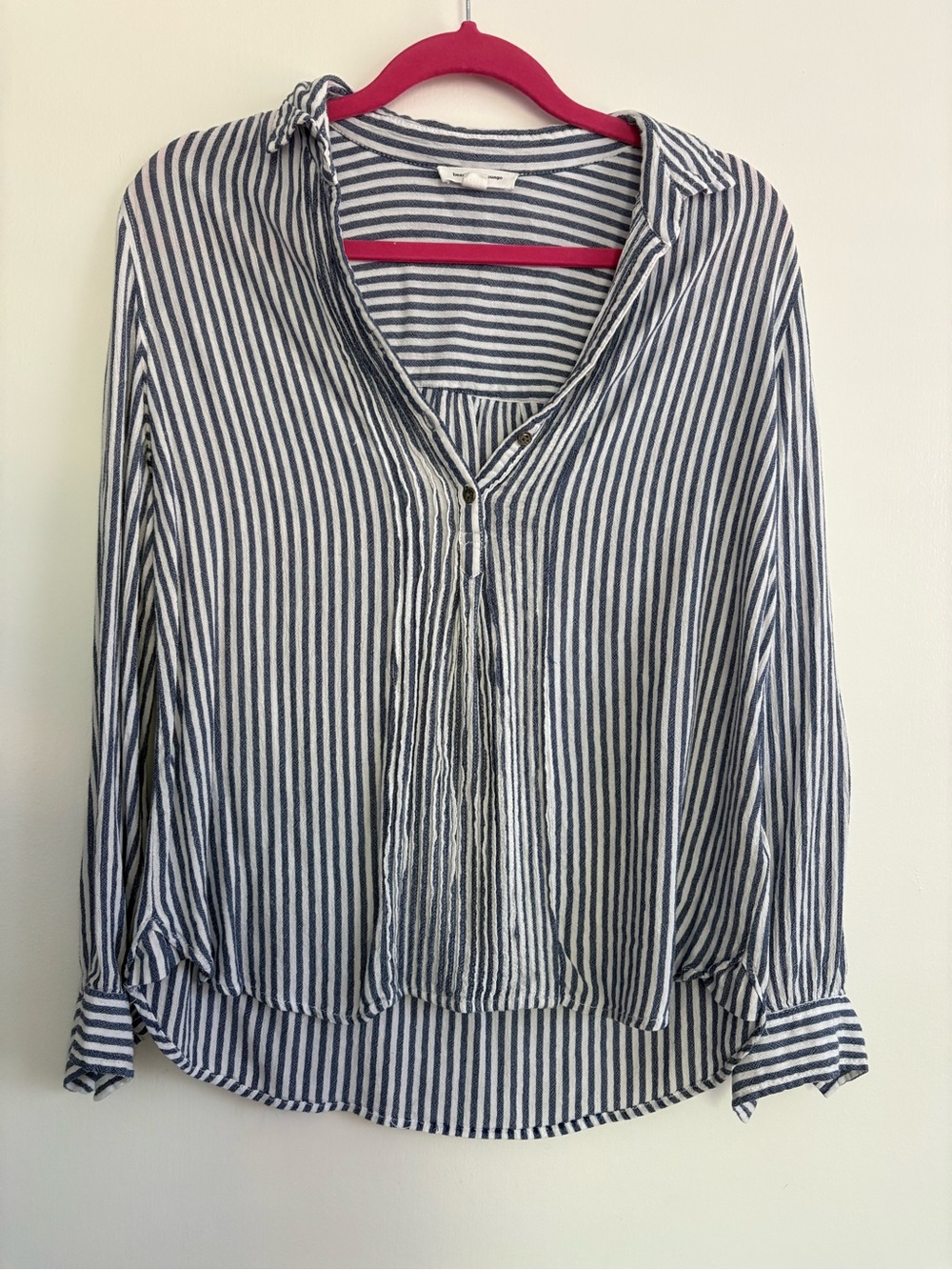 beachlunchlounge Blue & White Striped Button-Down Shirt
